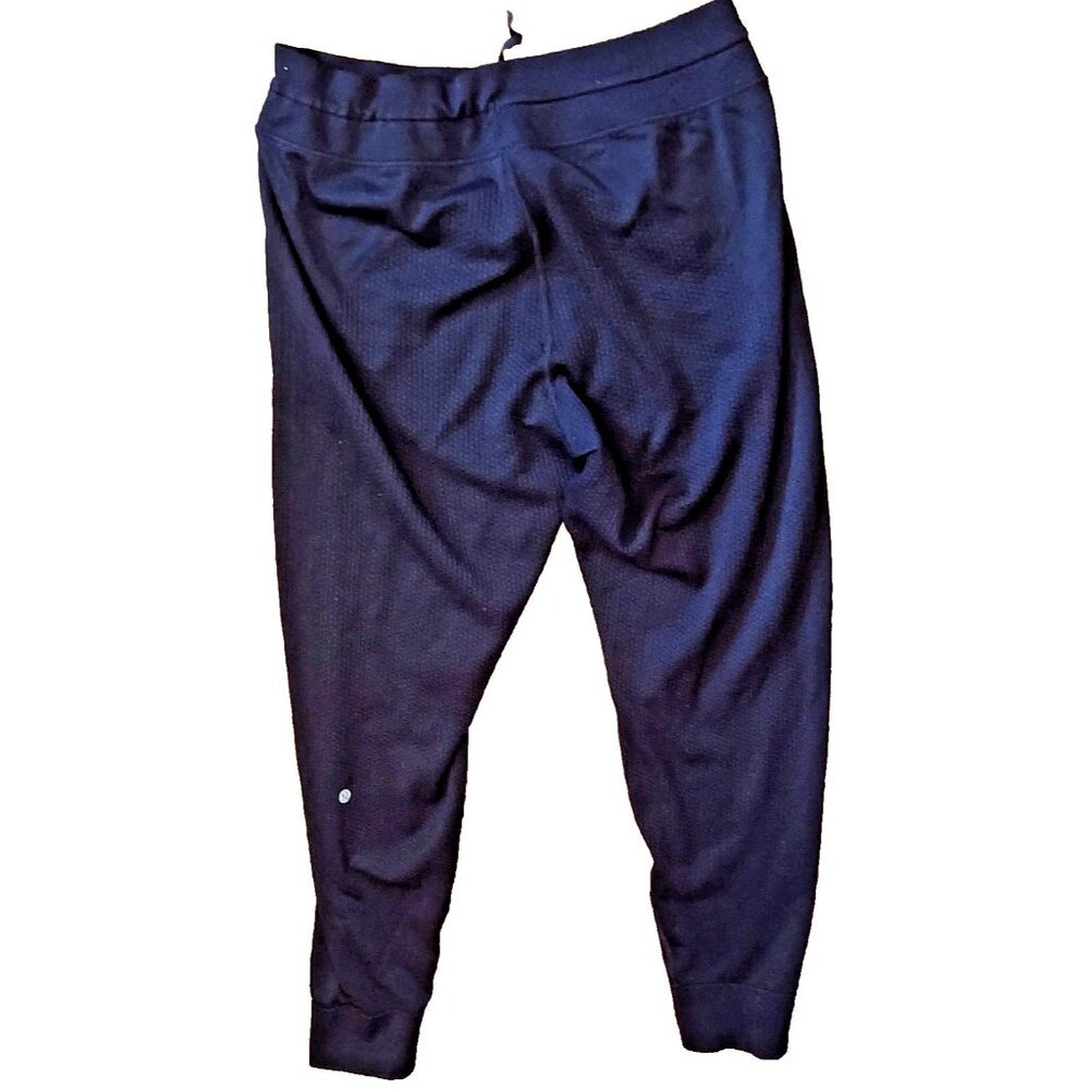 Lululemon Engineered Warmth Jogger Black Size 10 Merino Blend Waffle Zip Pockets - Picture 2 of 4
